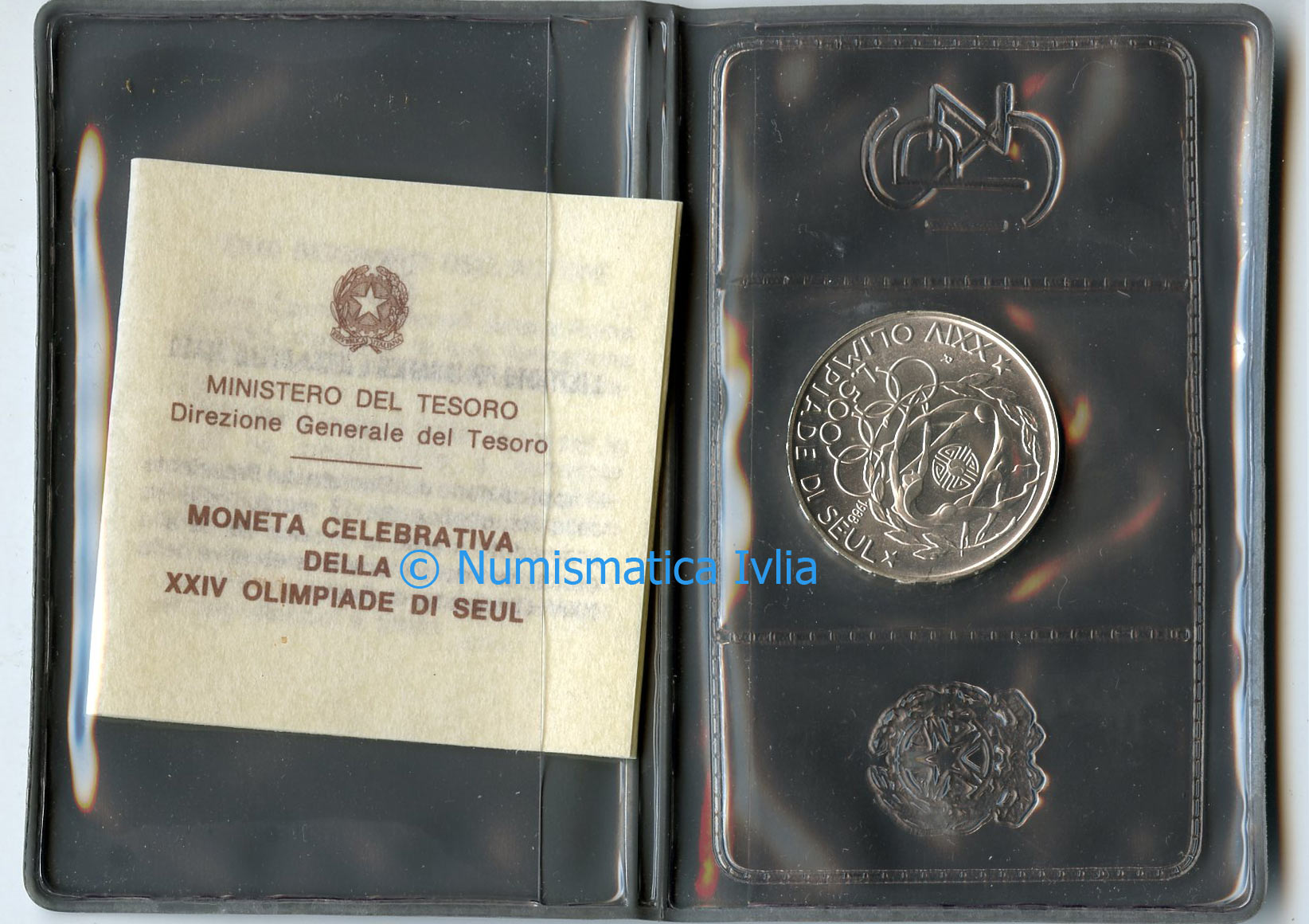 REPUBBLICA ITALIANA, 500 Lire 1988 "Seul - XXIV Olimpiade"