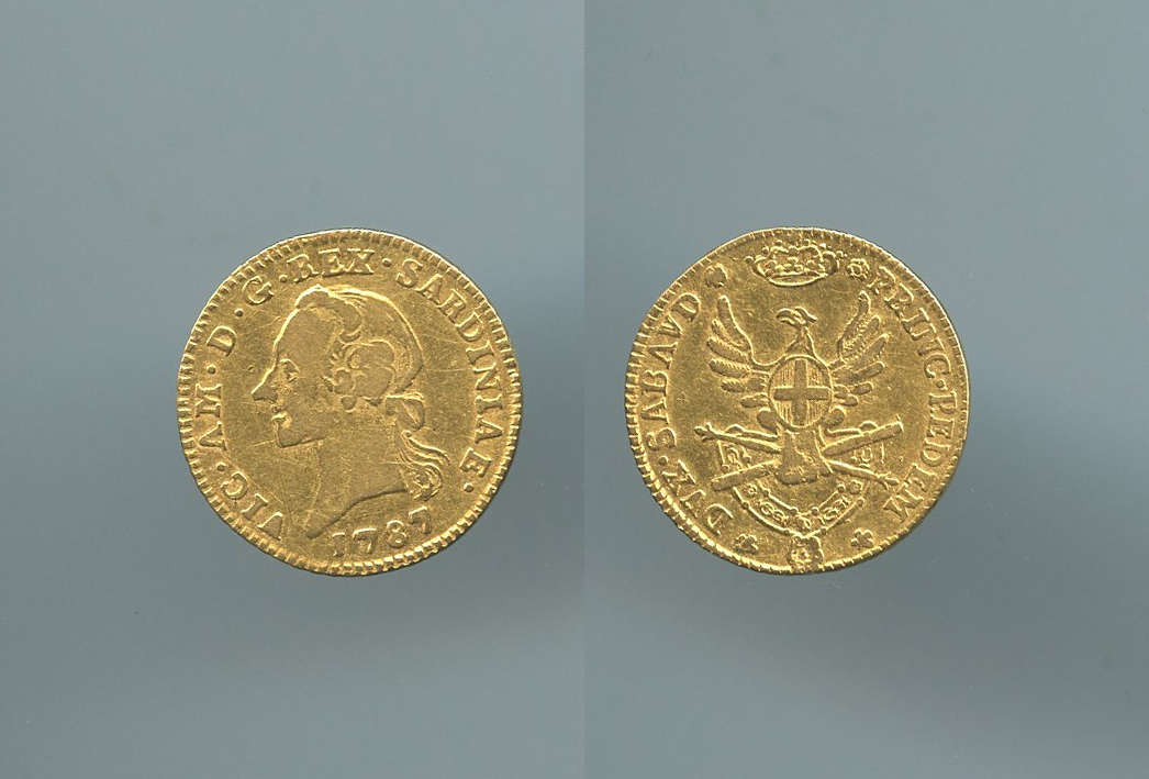 REGNO DI SARDEGNA, Vittorio Amedeo III (1773-1796) Mezza Doppia 1787