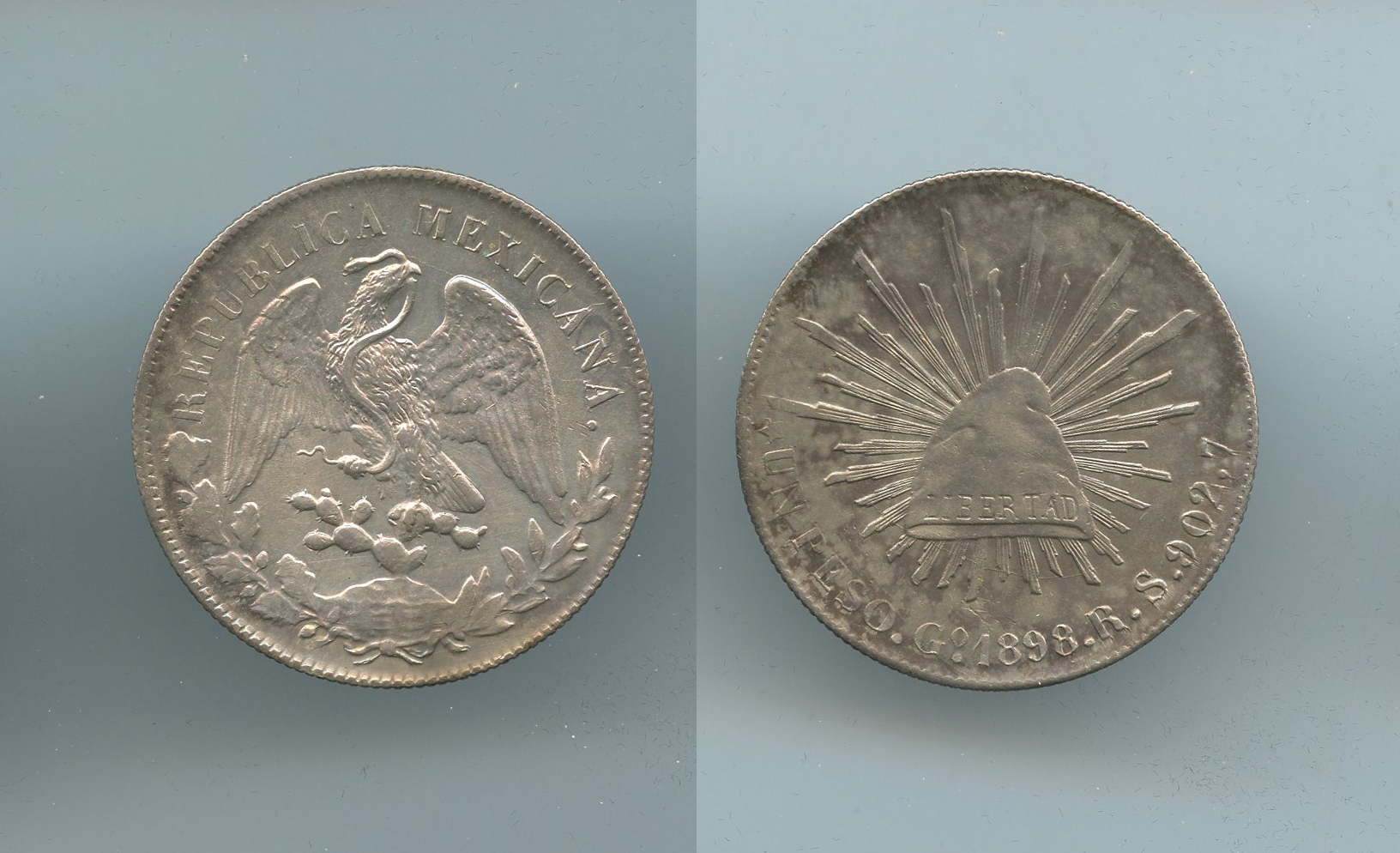 MESSICO, Repubblica, Peso 1898 Go RS