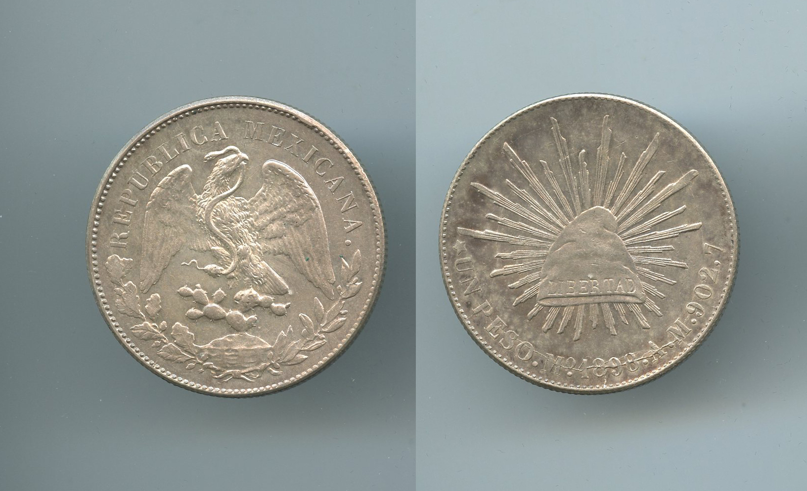 MESSICO, Repubblica, Peso 1898 Mo AM