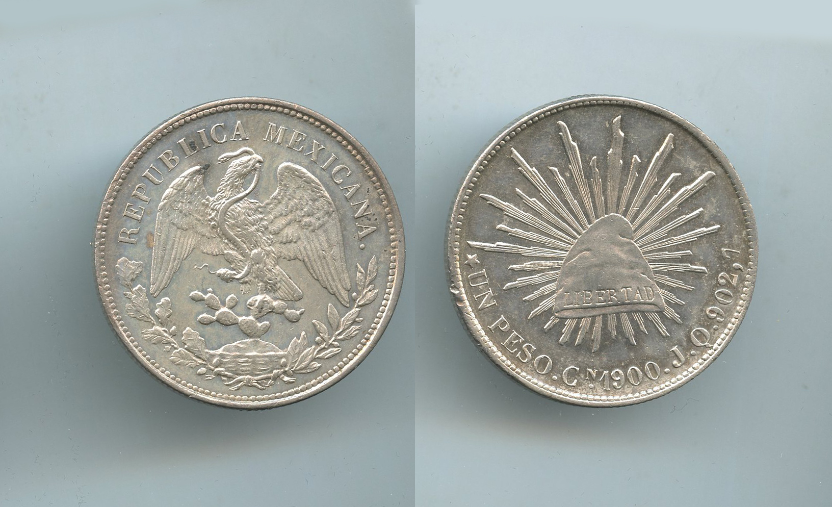MESSICO, Repubblica, Peso 1900 Cn JQ