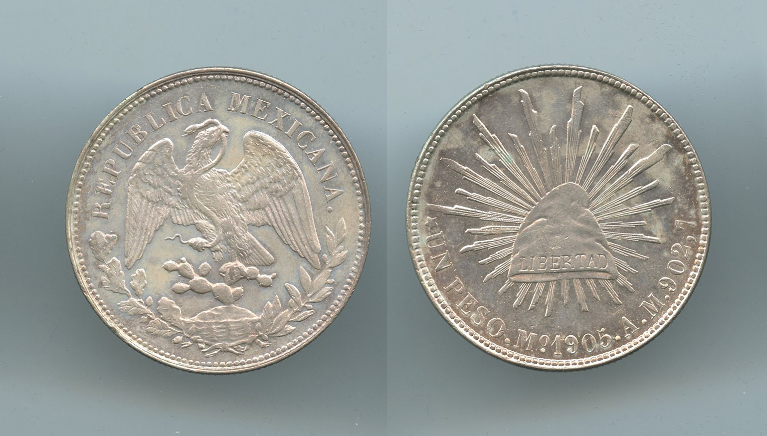 MESSICO, Repubblica, Peso 1905 Mo AM