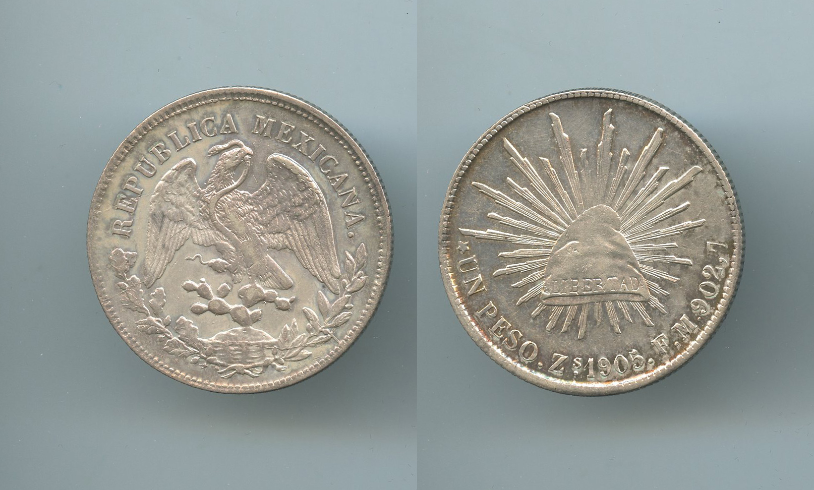 MESSICO, Repubblica, Peso 1905 Zs FZ