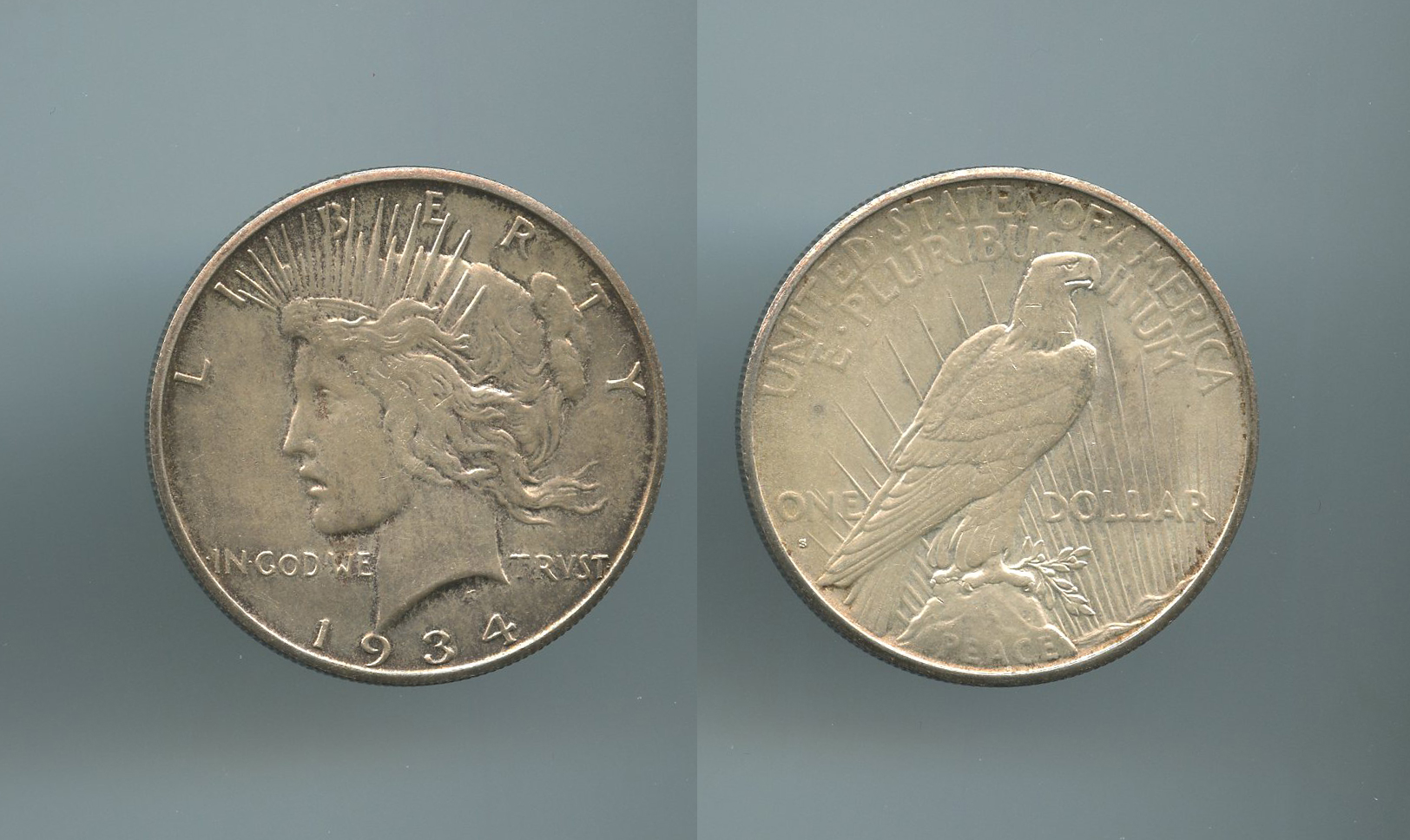 USA, Peace Dollar 1934 S, San Francisco - Clicca l'immagine per chiudere