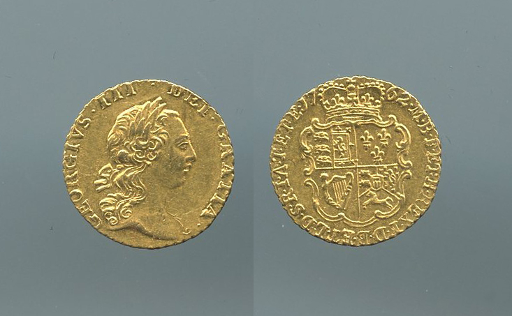 GRAN BRETAGNA, George III (1760-1820) 1/4 Guinea 1762