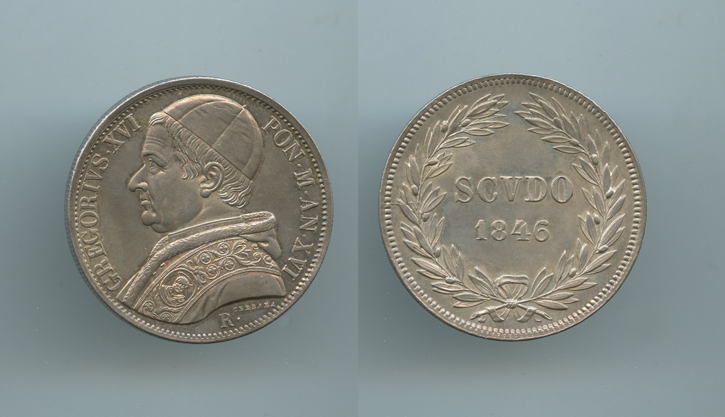 STATO PONTIFICIO, Gregorio XVI (1831-1846) Scudo 1846 (6 su 5) A. XVI