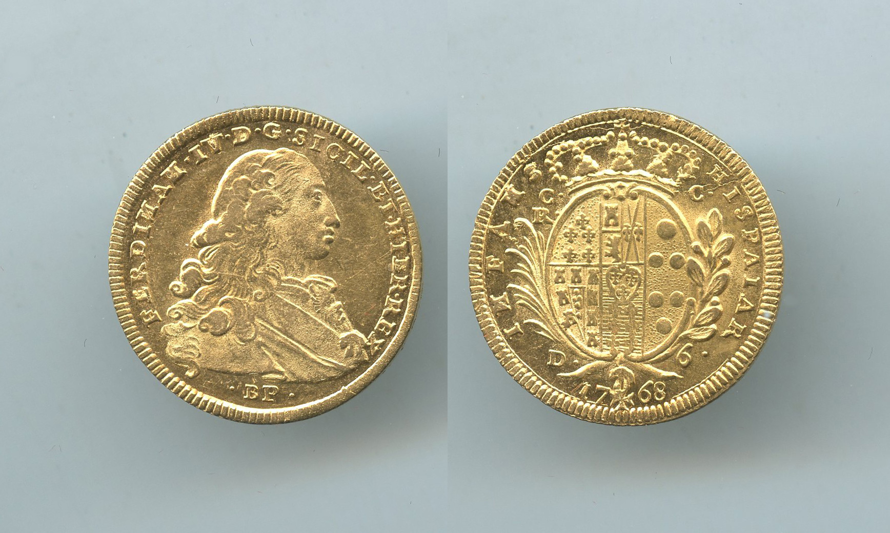 NAPOLI, Ferdinando IV (1759-1816) 6 Ducati 1768
