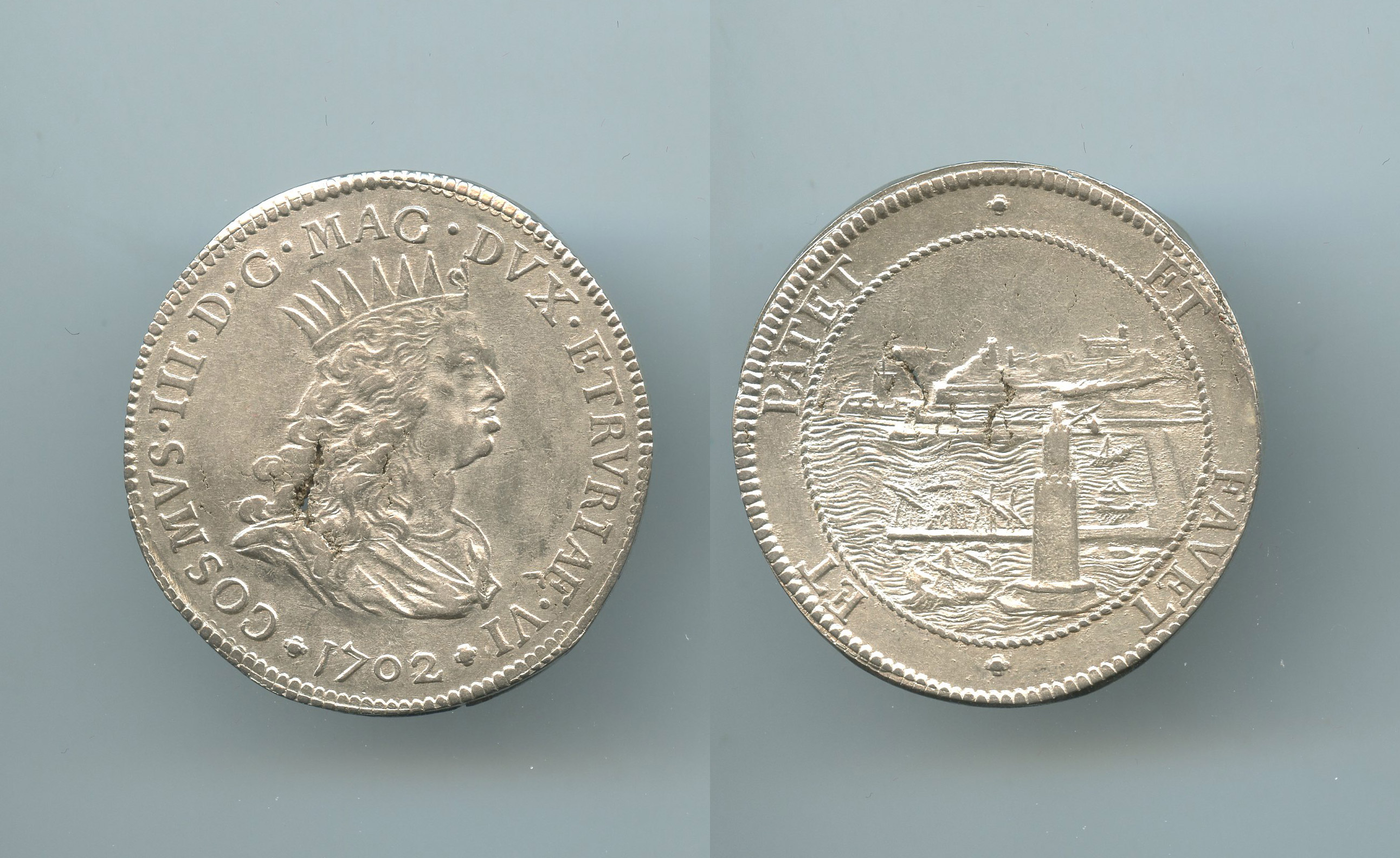 LIVORNO, Cosimo III de' Medici (1670-1723) Tollero 1702