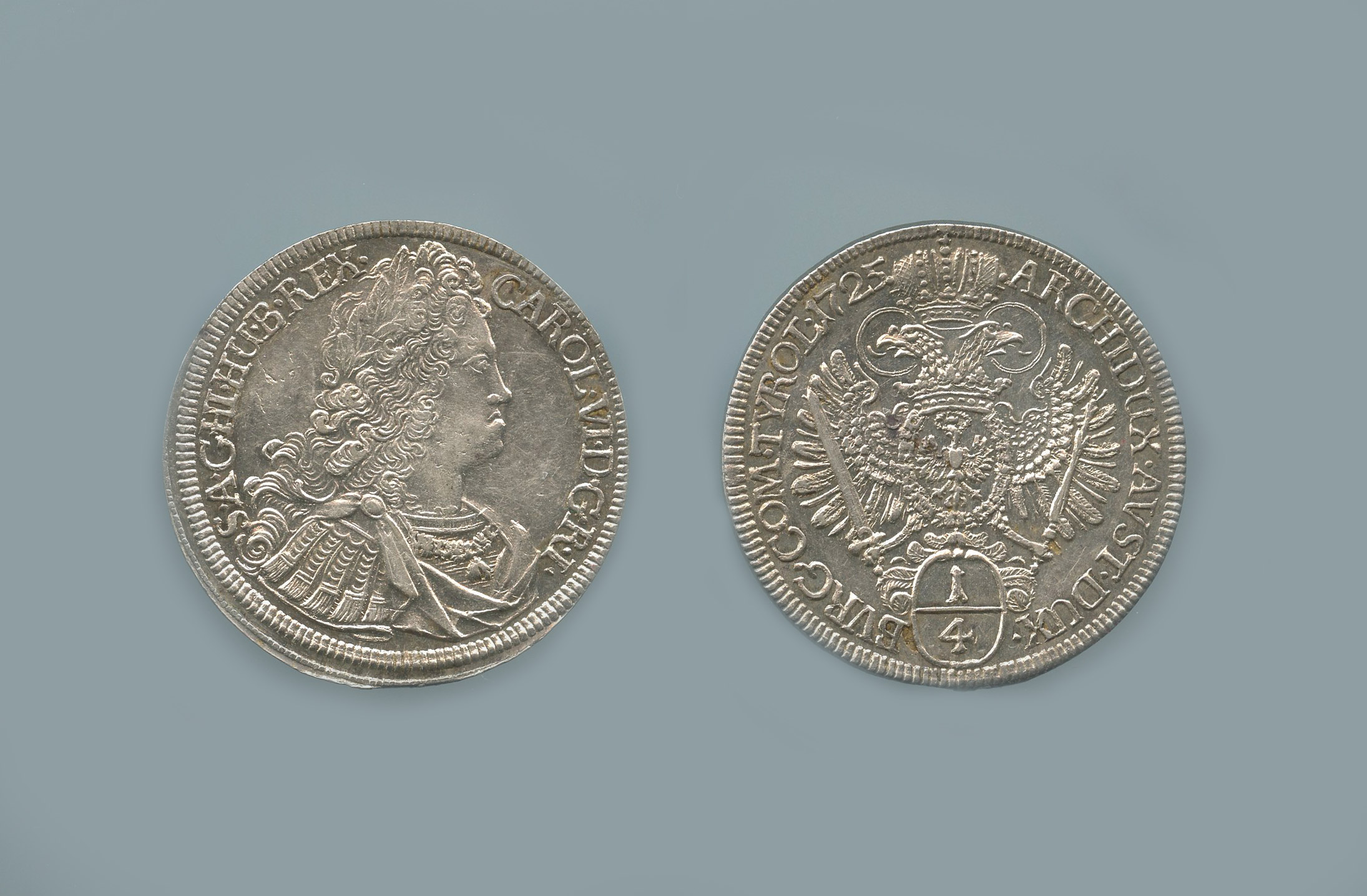 AUSTRIA, Karl VI (1711-1740) 1/4 Taler 1725