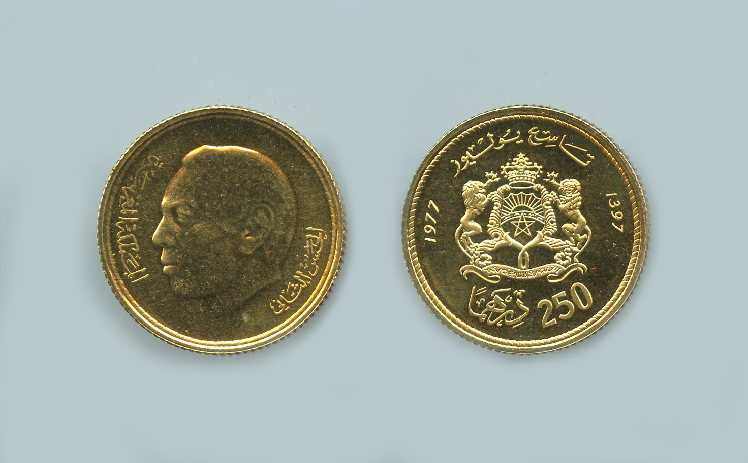 MAROCCO, Hassan II (1962-1999) 250 dirhams 1977 (AH 1397)