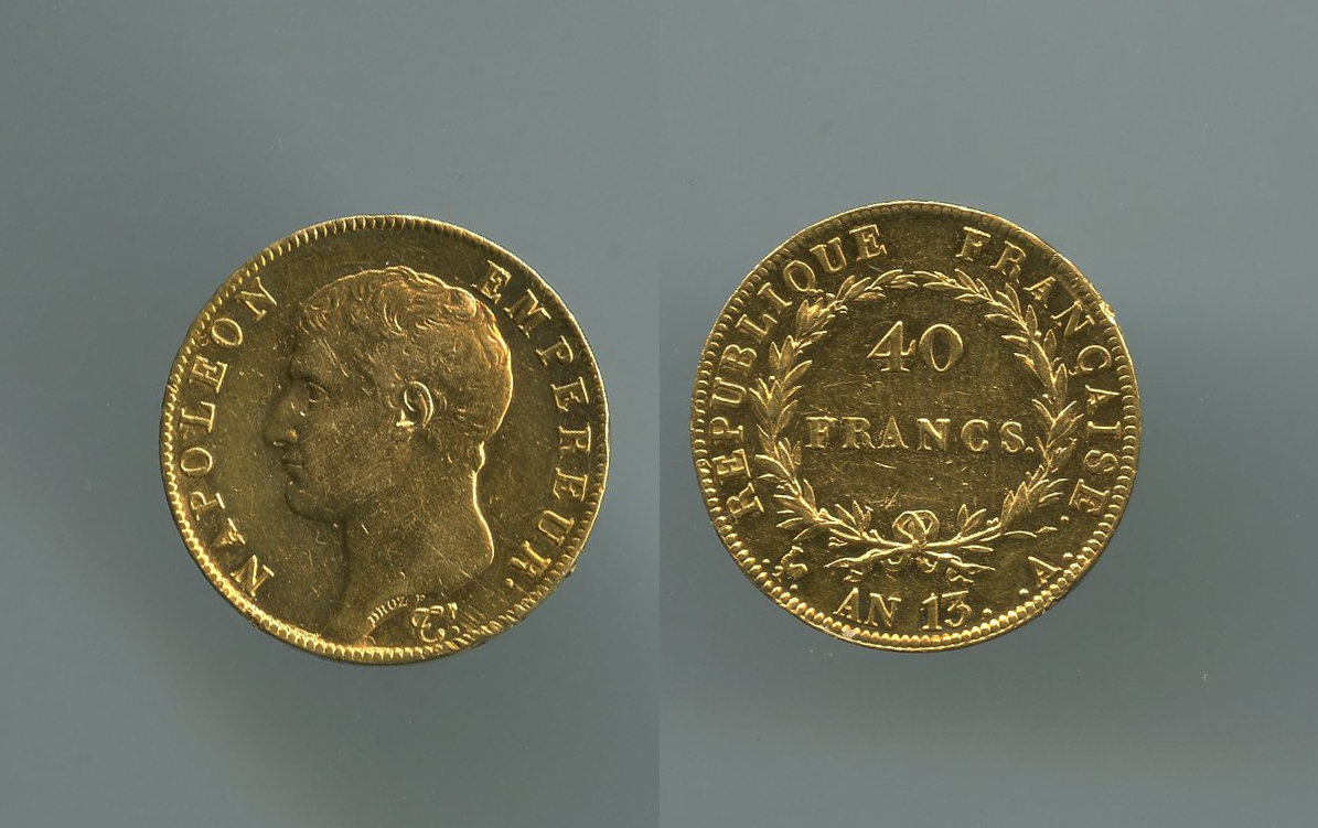 FRANCIA, Napoleone (1804-1815) 40 Francs AN 13