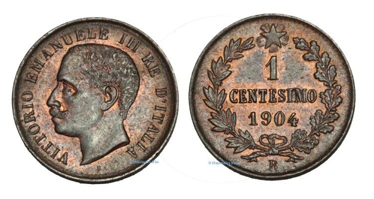 1 Centesimo 1904, Valore