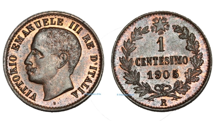 1 Centesimo 1905, Valore