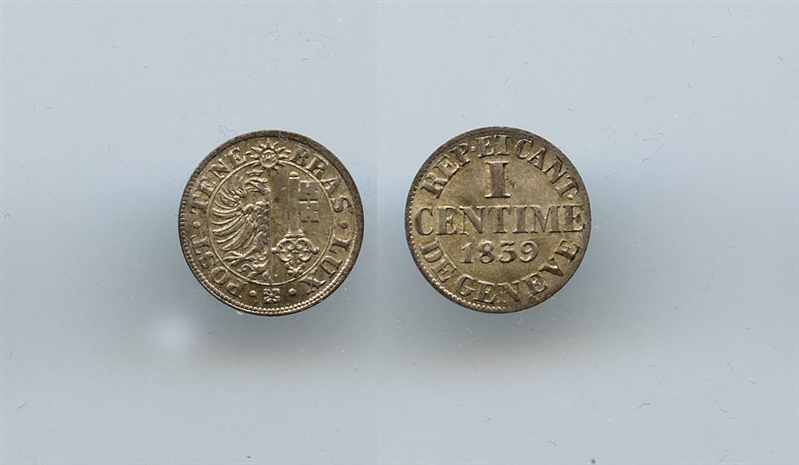 GINEVRA, 1 Centime 1839
