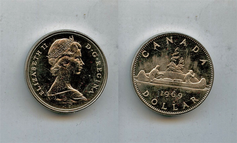 CANADA, Elizabeth II, 50 cents 1969