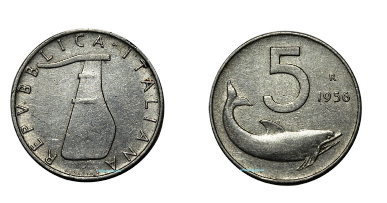 5 Lire 1956