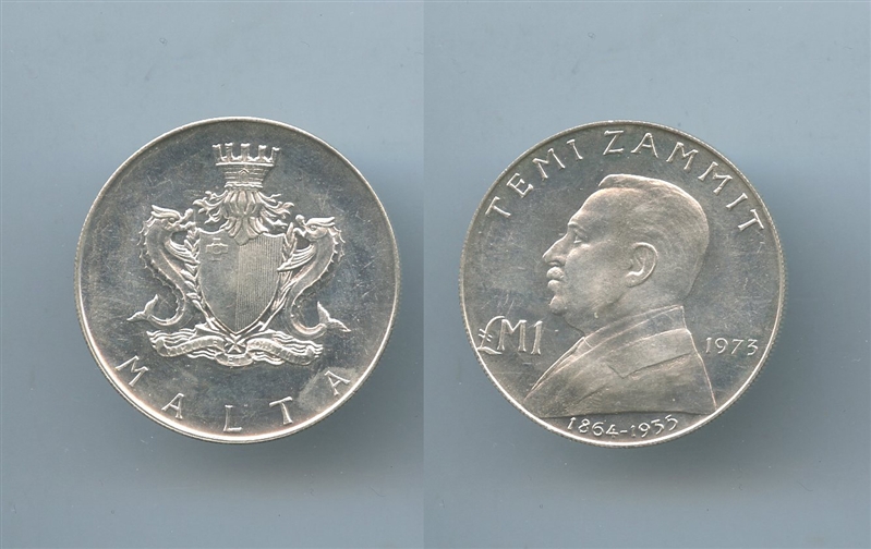 MALTA, Pound 1973 "Temi Zammit"