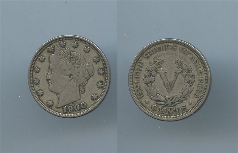 USA, 5 Cents 1900 Liberty