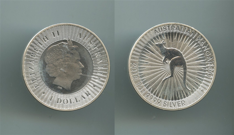 AUSTRALIA, Elizabeth II, 1 Dollar 2018, Canguro - Clicca l'immagine per chiudere