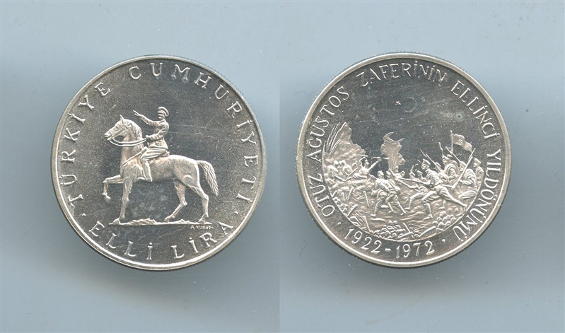 TURCHIA, 50 Lira 1972 - Clicca l'immagine per chiudere