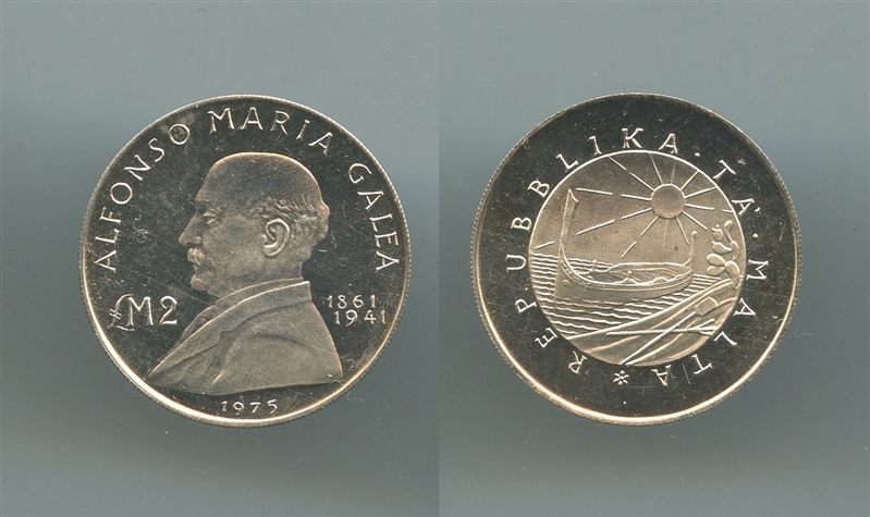 MALTA, 2 Pounds 1975 - Clicca l'immagine per chiudere