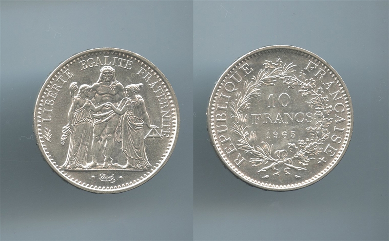 FRANCIA, 10 Francs 1965