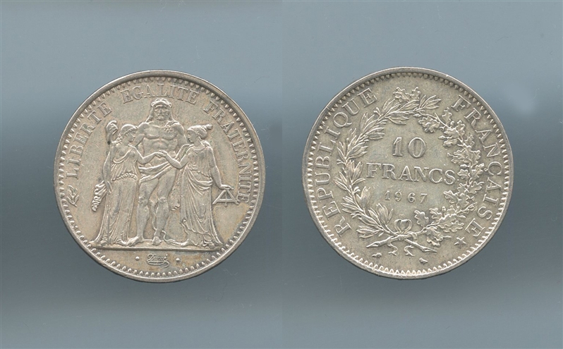 FRANCIA, 10 Francs 1967