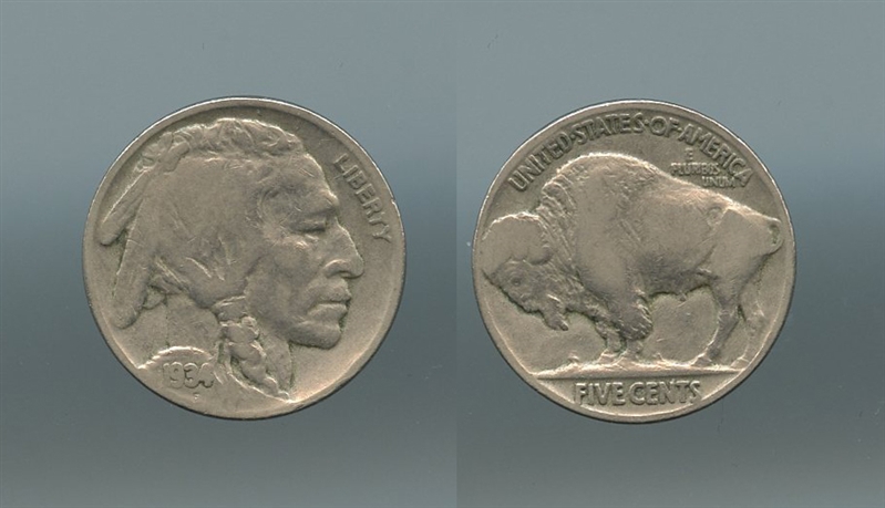 USA, 5 Cents 1934 Buffalo