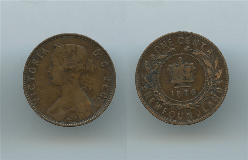 NEWFOUNDLAND, Victoria (1837-1901) 1 Cent 1876