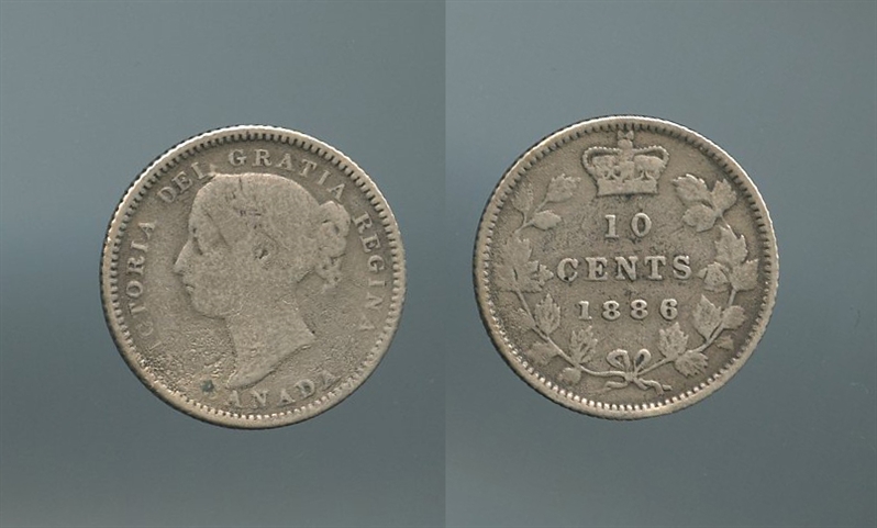 CANADA, Victoria (1837-1901) 10 Cents 1886
