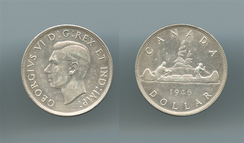 CANADA, George VI (1936-1952) Dollar 1946