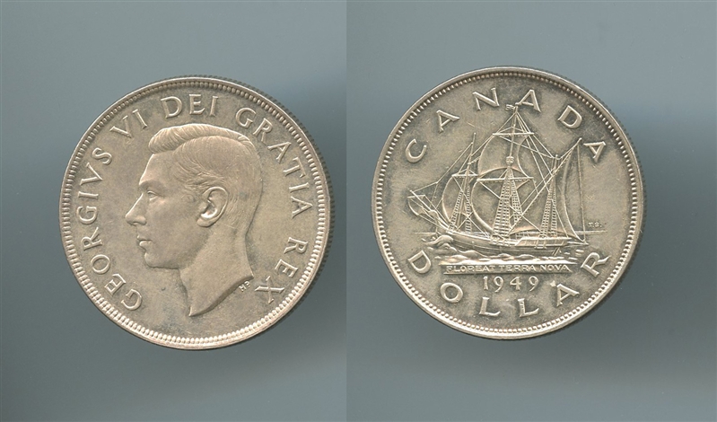 CANADA, George VI (1936-1952) Dollar 1949 - Clicca l'immagine per chiudere
