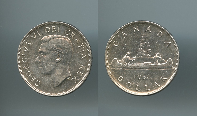 CANADA, George VI (1936-1952) Dollar 1952