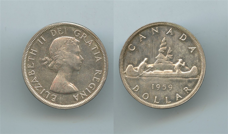 CANADA, Elizabeth II, Dollar 1959