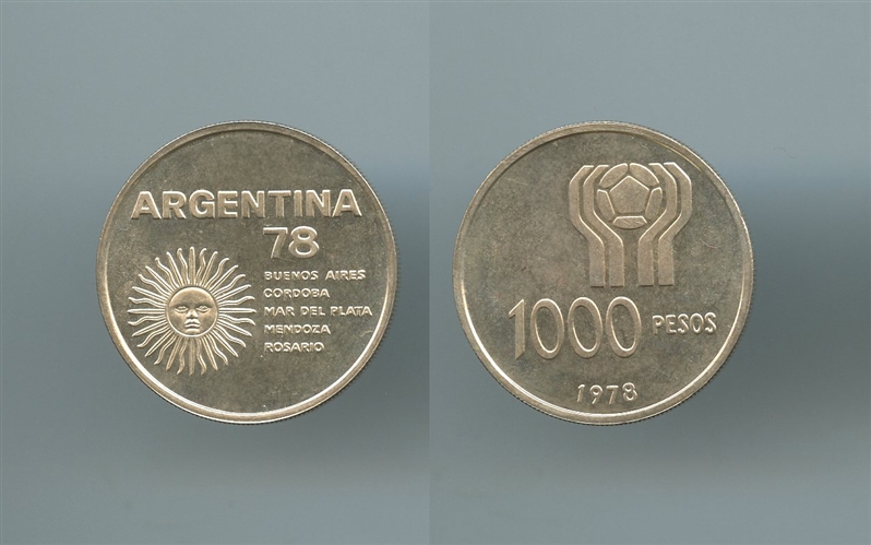 ARGENTINA, Repubblica, 1000 Pesos 1978