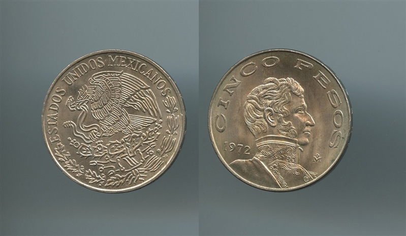 MESSICO, 5 Pesos 1972 - Clicca l'immagine per chiudere
