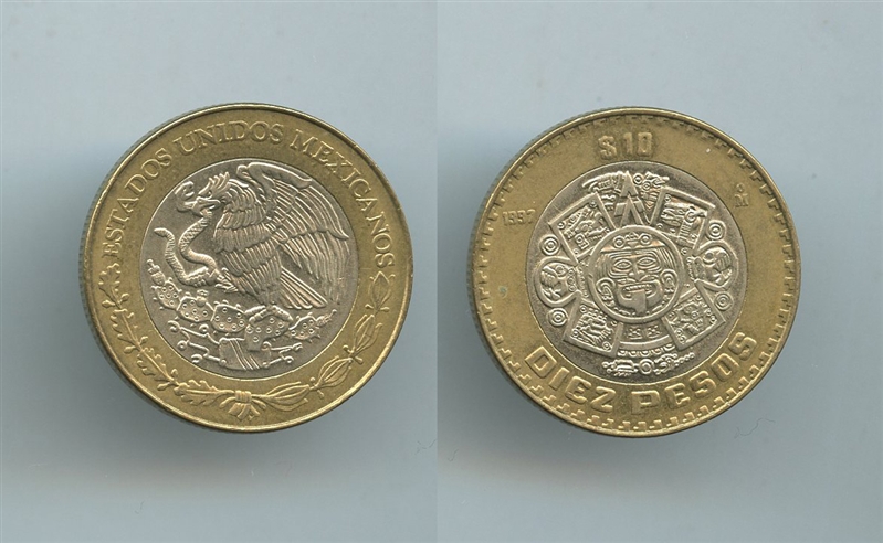 MESSICO, 10 Pesos 1997