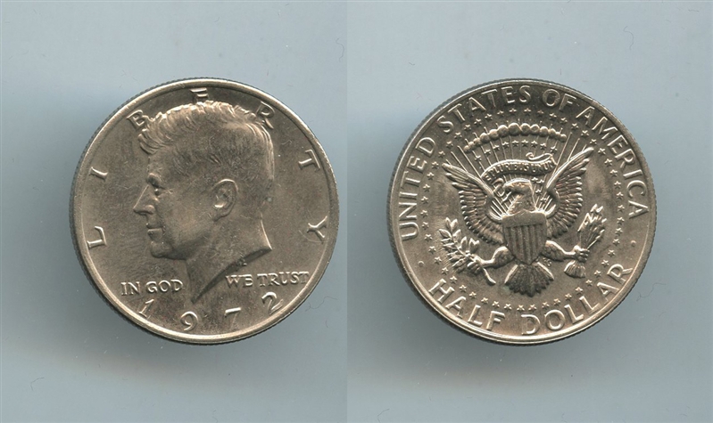 USA, Kennedy Half Dollar 1972
