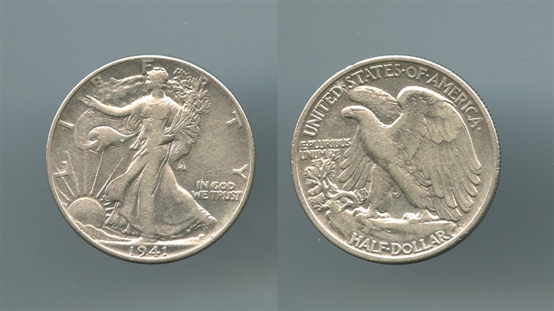 USA, Walking Liberty Half Dollar 1941 - Clicca l'immagine per chiudere