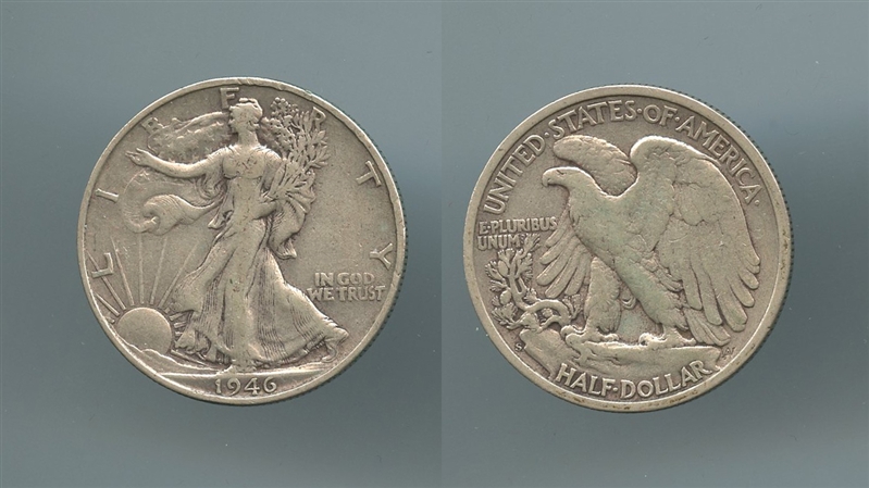 USA, Walking Liberty Half Dollar 1946 S