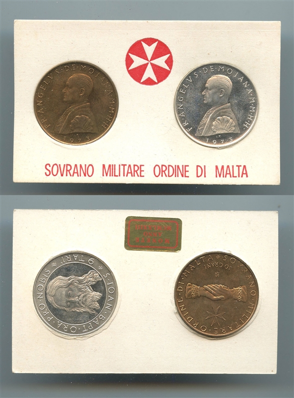 S.M.O.M. (Sovrano Militare Ordine di Malta) 9 Tar e 10 Scudi 1973