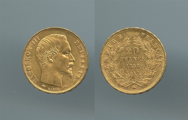 FRANCIA, Napoleone III (1852-1870) 20 Francs 1858 A