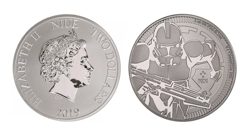 NIUE, 2 Dollars 2019 "Star Wars - Clone trooper"