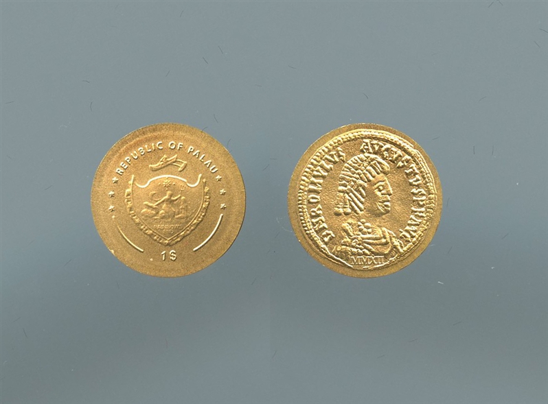 PALAU, 1 Dollar 2012, "Serie aurei imperatori romani - Romolo Augusto"