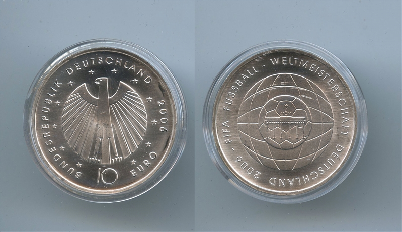 GERMANIA, 10 Euro 2006, "Fifa World Cup"