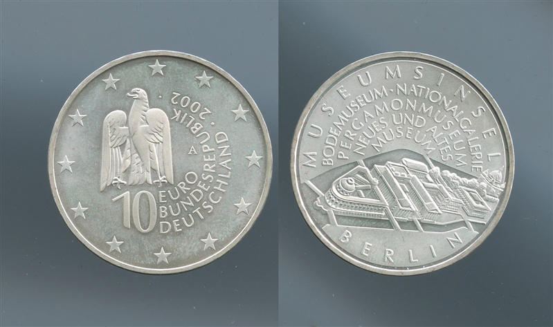 GERMANIA, 10 Euro 2002 A "Museum Insel - Berlino"