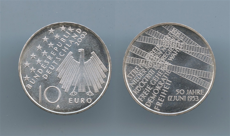 GERMANIA, 10 Euro 2003 A
