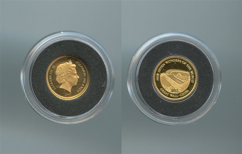 SOLOMON ISLANDS, Elizabeth II, 10 Dollars 2009 "Muraglia cinese" - Clicca l'immagine per chiudere