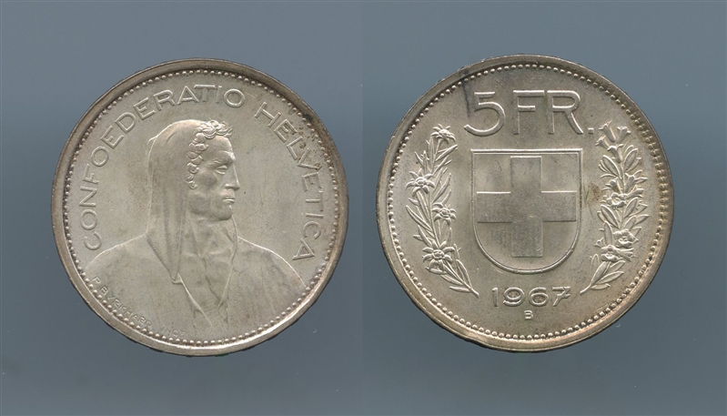 SVIZZERA, 5 Franchi 1967
