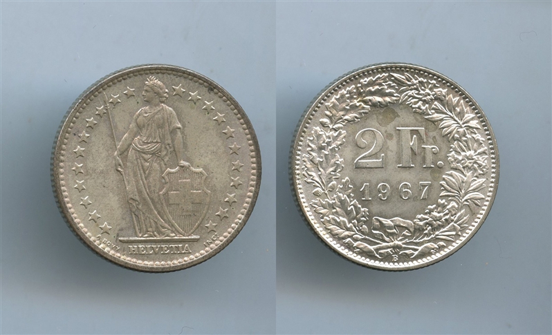 SVIZZERA, 2 Franchi 1967 - Clicca l'immagine per chiudere